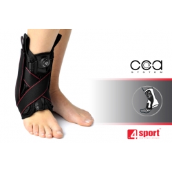 Orteza stawu skokowego obejmująca goleń i stopę z bocznym wzmocnieniem i systemem CCA, AM-OSS-03/CCA